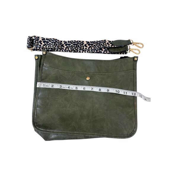 Green Crossbody Bag w/Guitar Strap - Picture 6 of 7